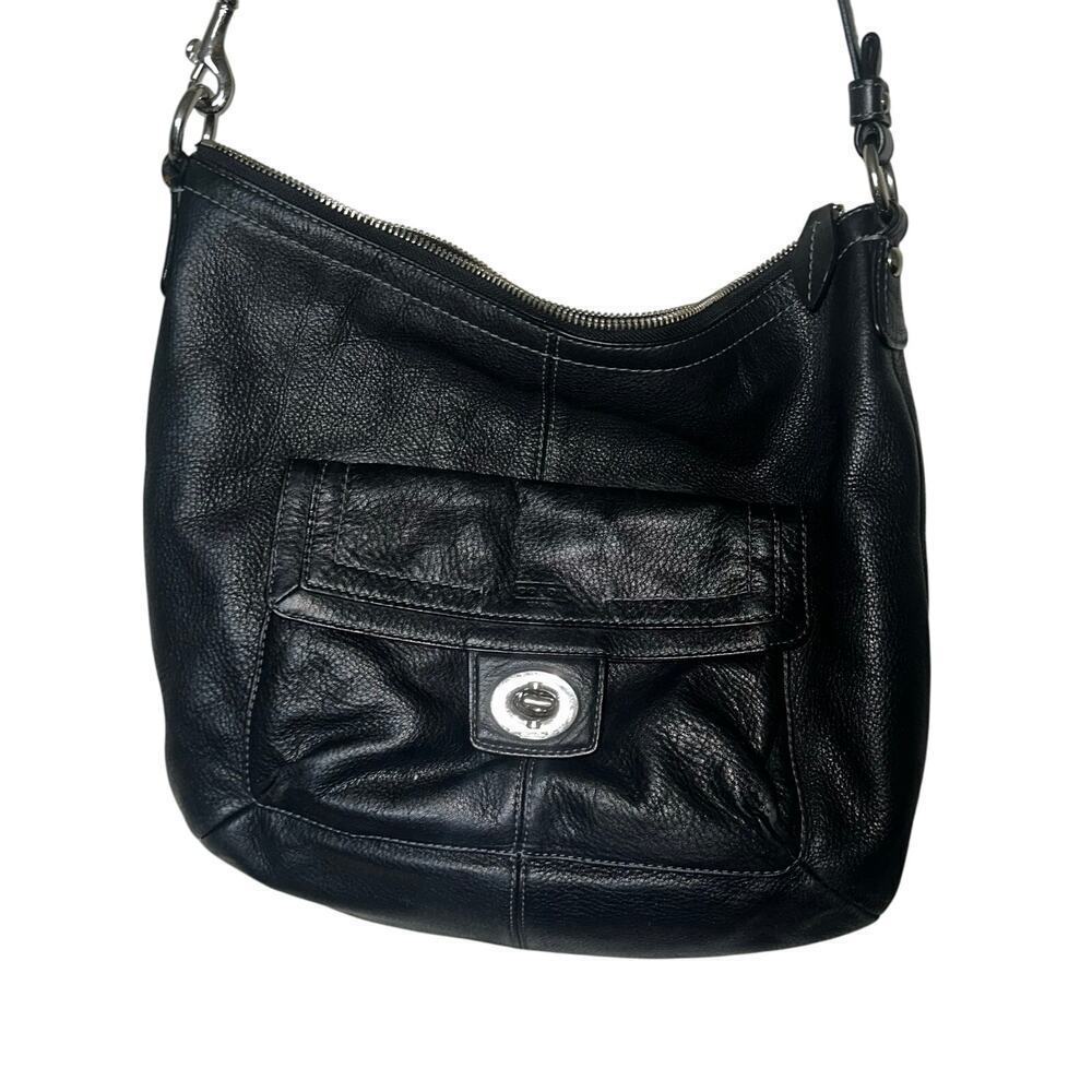 Vintage COACH Penelope Woman's Black Pebbled Genuine Leather - Picture 12 of 12
